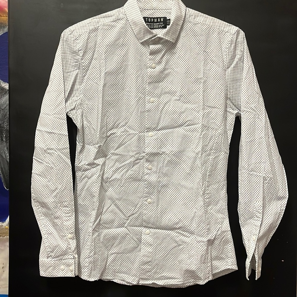 TOPMAN button up printed shirt